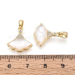 Natural White Shell Pendants&nbsp;KK-N287-25G