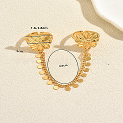 Elegant Flower Brass Double Rings Open Cuff Rings&nbsp;RC5931