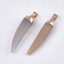 Natural Agate Pointed Pendant&nbsp;G-T121-23G