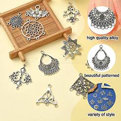 24Pcs 12 Style Tibetan Style Chandelier Component Links&nbsp;TIBEP-YW0001-73