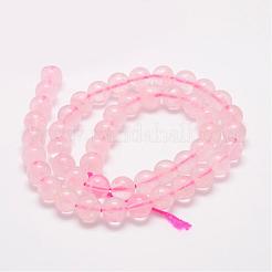 Natural Rose Quartz Beads Strands&nbsp;G-F306-08AB-8mm