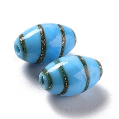 Handmade Gold Sand Lampwork Beads&nbsp;LAMP-F020-35B