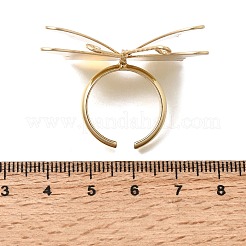 Brass Cuff Open Rings for Women&nbsp;RJEW-F215-02G