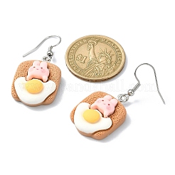 8 Pairs 8 Style Rabbit Resin Dangle Earrings&nbsp;EJEW-JE05670