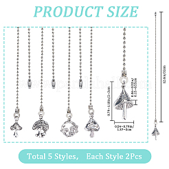 Tibetan Style Alloy Ceiling Fan Pull Chain Extenders&nbsp;AJEW-AB00127