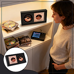 Man-made Board Plastic CD Display Stands&nbsp;ODIS-WH0108-054