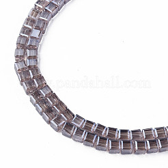 Electroplate Transparent Glass Beads Strands&nbsp;EGLA-N002-33-C02