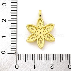 Brass Pendants with Cubic Zirconia&nbsp;KK-D536-09G-01
