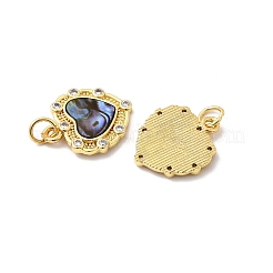 Brass Micro Pave Cubic Zirconia Pendants&nbsp;KK-K384-23D-G