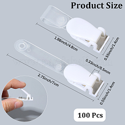 100Pcs ABS Snap Clip Straps&nbsp;FIND-CP0003-91