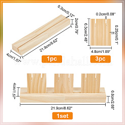 1 Set 1-Slot Wooden Earring Display Card Stands&nbsp;EDIS-DR0001-07A