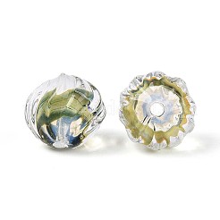 Textured Inner Flower Handmade Lampwork Beads&nbsp;LAMP-T024-07C