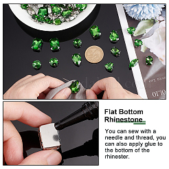 AHADEMAKER 1 Set Teardrop/Horse Eye/Heart/ Flat Round/Oval/Rectangle Octagon Shape Sew on Rhinestone&nbsp;FIND-GA0005-72A