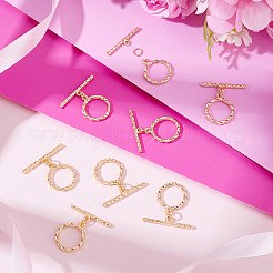 12Pcs Brass Toggle Clasps&nbsp;KK-BBC0025-29