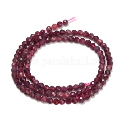 Natural Red Tourmaline Beads Strands&nbsp;GG-CBA77FB-B01-3mm-B