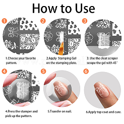 Stainless Steel DIY Nail Art Templates&nbsp;MRMJ-PH0003-03