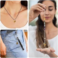 Natural Tiger Eye Pendants&nbsp;G-YW0003-01A