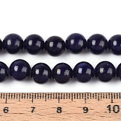 Dyed Natural Mashan Jade Round Beads Strands&nbsp;G-T139-8mm-67H