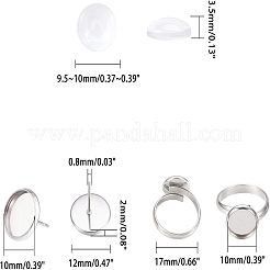 DIY Earring & Finger Ring Making Kits&nbsp;DIY-UN0001-45P