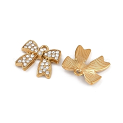 304 Stainless Steel Rhinestone Pendants&nbsp;STAS-Z154-02G