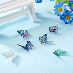 48Pcs 12 Colors 304 Stainless Steel Pendants&nbsp;STAS-TA0004-81
