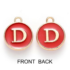 Golden Plated Enamel Alloy Charms&nbsp;ENAM-SZ0001-26C-D