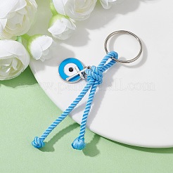 Cross & Evil Eye Zinc Alloy Enamel Pendants Keychains&nbsp;KEYC-JKC00609-02