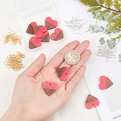 Heart Dangle Earring DIY Making Kit&nbsp;DIY-OC0007-91