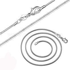 Brass Snake Chain Fine Necklaces&nbsp;NJEW-PH0002-20
