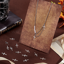100PCS Cross Tibetan Style Alloy Pendants&nbsp;TIBEP-UN0001-10