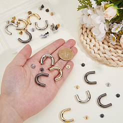 12 Sets 3 Colors Alloy Decorative Buckles&nbsp;FIND-HS0002-29
