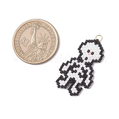 Beaded Skeleton Charms&nbsp;PALLOY-MZ00974