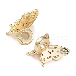 Rack Plating Brass Clear Cubic Zirconia Pendants&nbsp;KK-B078-03G14
