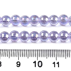 Electroplate Transparent Glass Beads Strands&nbsp;X-GLAA-T032-T6mm-AB01