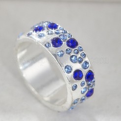 Alloy Rhinestone Finger Rings&nbsp;FS-WG159B5-01