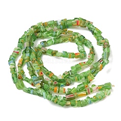 Handmade Millefiori Lampwork Beads Strands&nbsp;LAMP-P070-02A-03