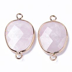 Natural Rose Quartz Links Connectors&nbsp;G-R472-01H