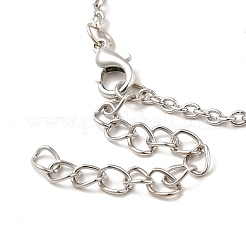 Simple Hollow Leaf Alloy Lariat Necklaces&nbsp;NJEW-N0052-002A