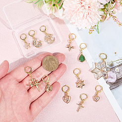 12Pcs Alloy Pendant Decorations&nbsp;HJEW-DR00284