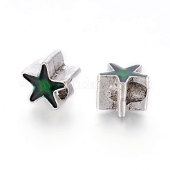 Tibetan Style Alloy European Beads&nbsp;MPDL-G021-01AS