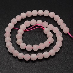 Natural Rose Quartz Beads Strands&nbsp;G-D670-8mm