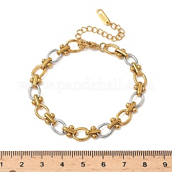 304 Stainless Steel Cable Chain Bracelets for Women&nbsp;BJEW-Z134-01G