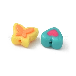 Opaque Resin Beads & Pendants&nbsp;RESI-XCP0001-10
