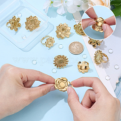 DIY Flower Cuff Ring Making Kits&nbsp;DIY-UN0008-09G