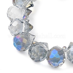 Electroplate Glass Beads Strands&nbsp;EGLA-D030-17R