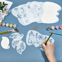 2 Sets 2 Styles Human Face PET Drawing Painting Stencils Templates&nbsp;DIY-GF0012-77B