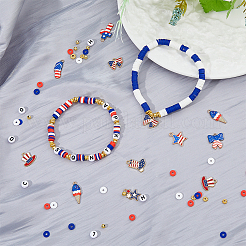 Independence Day Theme DIY Bracelet Making Kit&nbsp;DIY-FH0006-53
