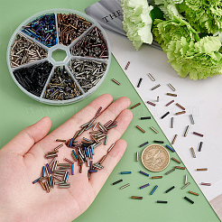 1260Pcs 7 Style Glass Round Bugle Beads&nbsp;SEED-PH0001-56
