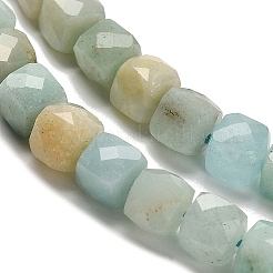Natural Flower Amazonite Beads Strands&nbsp;G-H078-C05-01