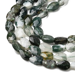 Natural Moss Agate Beads Strands&nbsp;G-B159-A09